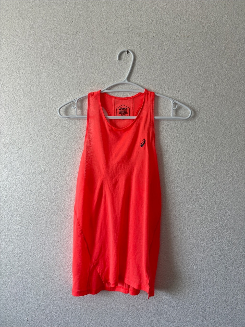 ASICS Neon Coral Running Tank Top
